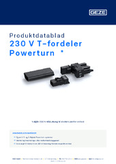 230 V T-fordeler Powerturn  * Produktdatablad DA