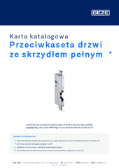 Przeciwkaseta drzwi ze skrzydłem pełnym  * Karta katalogowa PL