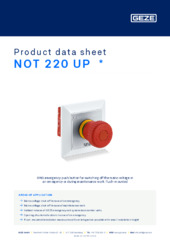 NOT 220 UP  * Product data sheet EN