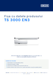 TS 3000 EN3 Fișa cu datele produsului RO