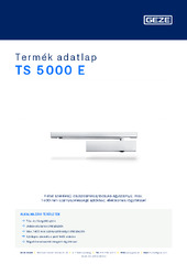 TS 5000 E Termék adatlap HU