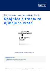 Spojnica s trnom za njihajuća vrata Sigurnosno-tehnički list HR