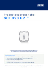 SCT 320 UP  * Productgegevens tabel NL