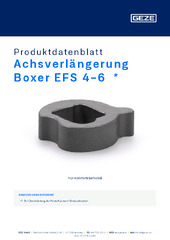 Achsverlängerung Boxer EFS 4-6  * Produktdatenblatt DE