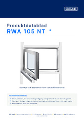 RWA 105 NT  * Produktdatablad SV