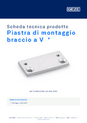 Piastra di montaggio braccio a V  * Scheda tecnica prodotto IT