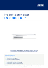 TS 5000 R  * Produktdatenblatt DE