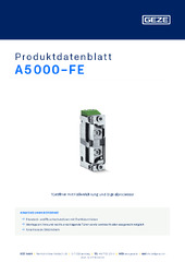 A5000-FE Produktdatenblatt DE
