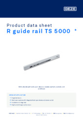 R guide rail TS 5000  * Product data sheet EN
