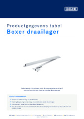 Boxer draailager Productgegevens tabel NL