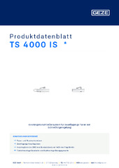 TS 4000 IS  * Produktdatenblatt DE