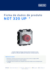 NOT 320 UP  * Ficha de dados de produto PT
