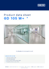 GD 105 W+  * Product data sheet EN