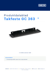 Takfeste GC 363  * Produktdatablad NB