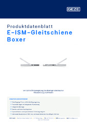 E-ISM-Gleitschiene Boxer Produktdatenblatt DE