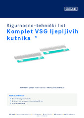 Komplet VSG ljepljivih kutnika  * Sigurnosno-tehnički list HR