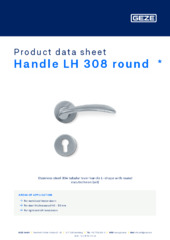 Handle LH 308 round  * Product data sheet EN