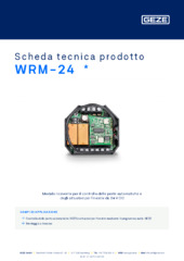 WRM-24  * Scheda tecnica prodotto IT