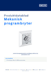 Mekanisk programbryter Produktdatablad NB