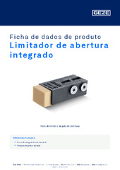 Limitador de abertura integrado Ficha de dados de produto PT