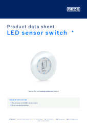 LED sensor switch  * Product data sheet EN