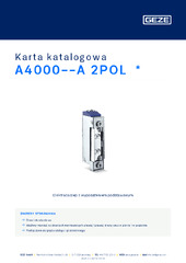 A4000--A 2POL  * Karta katalogowa PL