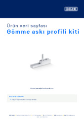 Gömme askı profili kiti Ürün veri sayfası TR