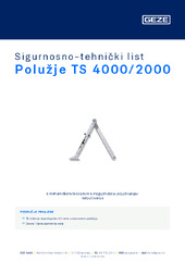 Polužje TS 4000/2000 Sigurnosno-tehnički list HR
