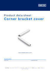 Corner bracket cover Product data sheet EN