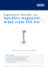 Savitljivi magnetski držač vrata 335 mm  * Sigurnosno-tehnički list HR