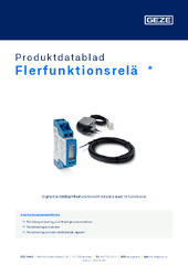Flerfunktionsrelä  * Produktdatablad SV