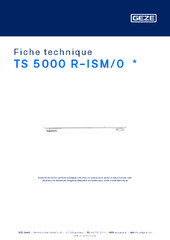 TS 5000 R-ISM/0  * Fiche technique FR