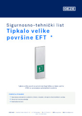 Tipkalo velike površine EFT  * Sigurnosno-tehnički list HR