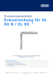 Eckumlenkung für OL 90 N / OL 95  * Produktdatenblatt DE