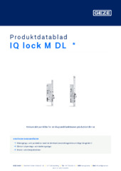 IQ lock M DL  * Produktdatablad SV