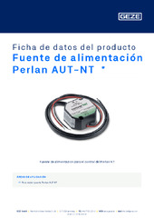 Fuente de alimentación Perlan AUT-NT  * Ficha de datos del producto ES
