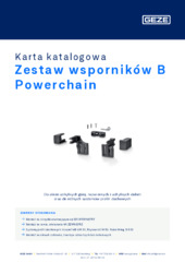 Zestaw wsporników B Powerchain Karta katalogowa PL