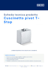 Cuscinetto pivot T-Stop Scheda tecnica prodotto IT