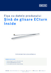 Șină de glisare ECturn Inside Fișa cu datele produsului RO