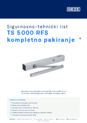 TS 5000 RFS kompletno pakiranje  * Sigurnosno-tehnički list HR