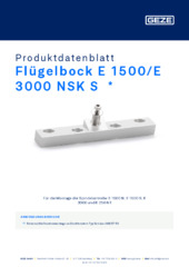 Flügelbock E 1500/E 3000 NSK S  * Produktdatenblatt DE