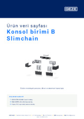 Konsol birimi B Slimchain Ürün veri sayfası TR