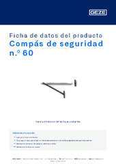 Compás de seguridad n.º 60 Ficha de datos del producto ES