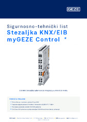Stezaljka KNX/EIB myGEZE Control  * Sigurnosno-tehnički list HR