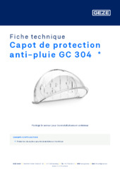 Capot de protection anti-pluie GC 304  * Fiche technique FR