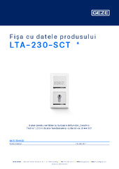 LTA-230-SCT  * Fișa cu datele produsului RO