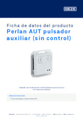Perlan AUT pulsador auxiliar (sin control) Ficha de datos del producto ES