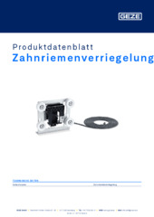 Zahnriemenverriegelung Produktdatenblatt DE