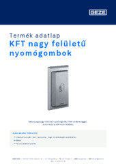 KFT nagy felületű nyomógombok Termék adatlap HU