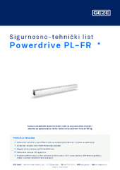 Powerdrive PL-FR  * Sigurnosno-tehnički list HR